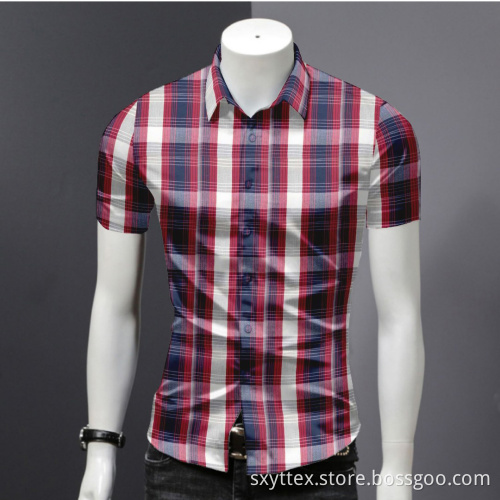 Plaid Yarn Dyed 100% Cotton Fabric For Shirt